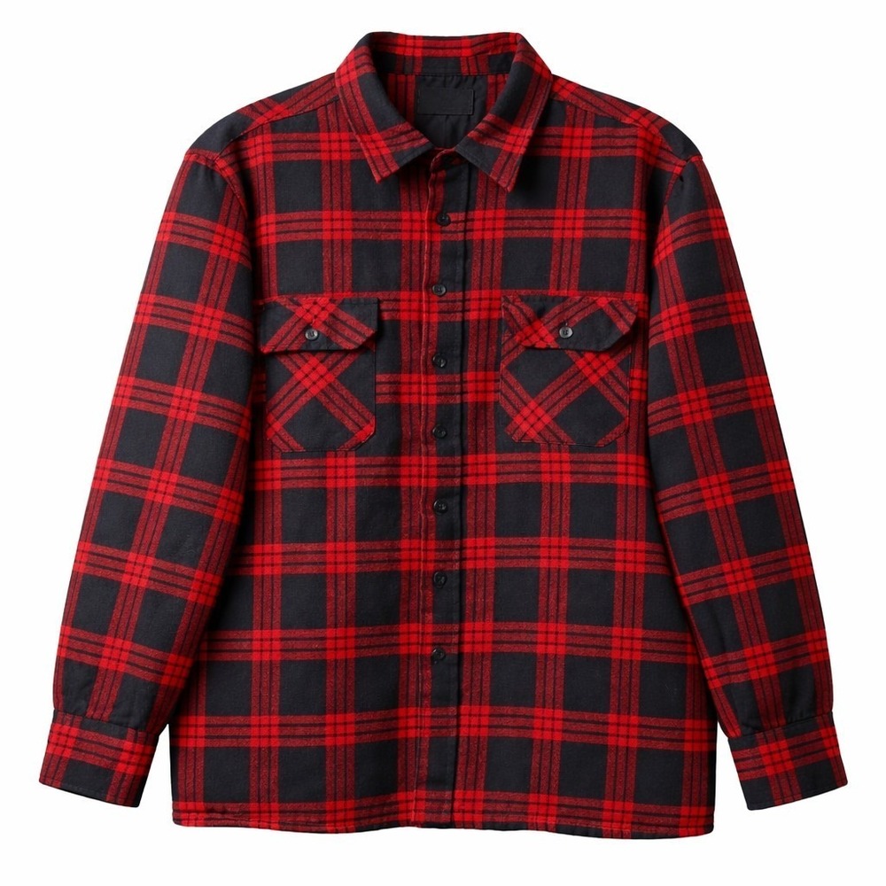 Vtg OAKTON Ltd Quilted Flannel Plaid Shirt Jacket Sz XL/Tall Lumberjack Outdoor